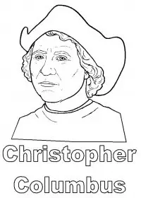 Fisă de colorat cu Cristofor columb de colorat p03