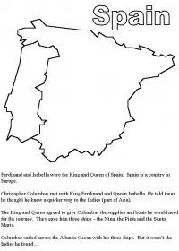 Fisă de colorat cu Cristofor columb de colorat p08