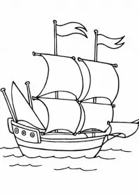 Fisă de colorat cu Cristofor columb de colorat p11