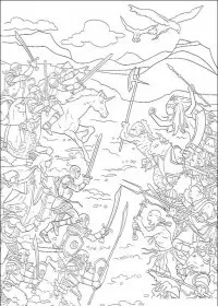 Fisă de colorat cu Cronicile din narnia de colorat p13