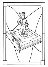 Fisă de colorat cu Cronicile spiderwick de colorat p06