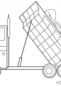 Fisă de colorat cu Masini de colorat p16