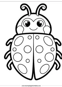 Fișă cu buburuza de colorat p13