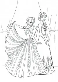 Fisă de colorat cu Elsa de colorat p13