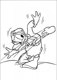 Fisă de colorat cu Daisy duck de colorat p17