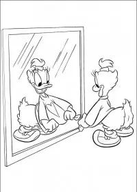 Fisă de colorat cu Daisy duck de colorat p23