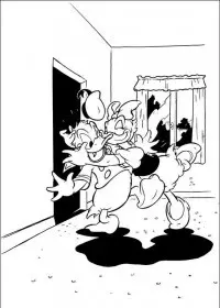 Fisă de colorat cu Daisy duck de colorat p25