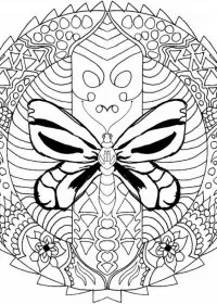 Fisă de colorat cu Mandale de colorat p14