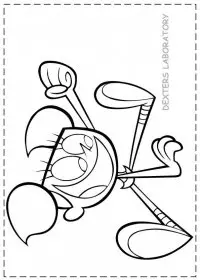 Fisă de colorat cu Dexter laboratory de colorat p14