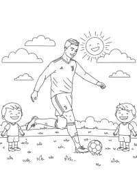 Cristiano Ronaldo de colorat p2