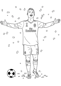 Cristiano Ronaldo de colorat p3