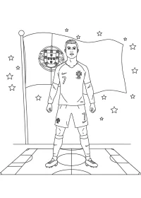 Cristiano Ronaldo de colorat p4