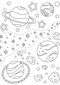 Planete de colorat p21