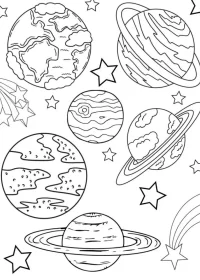 Planete de colorat p4