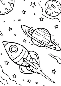 Planete de colorat p18