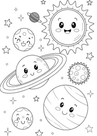Planete de colorat p17