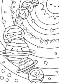 Planete de colorat p3