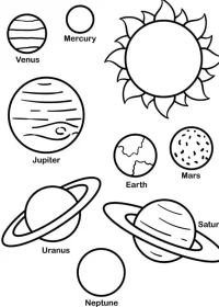 Planete de colorat p23