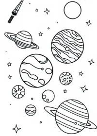 Planete de colorat p7