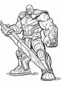 Thanos de colorat p9