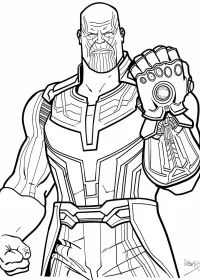 Thanos de colorat p16