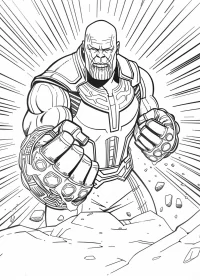 Thanos de colorat p28