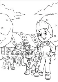 Patrula Cățelușilor de colorat p40