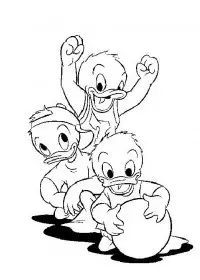 Fisă de colorat cu Donald duck de colorat p03