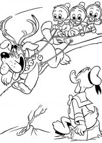 Fisă de colorat cu Donald duck de colorat p08