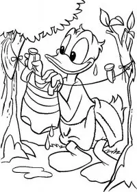 Fisă de colorat cu Donald duck de colorat p11