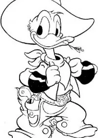 Fisă de colorat cu Donald duck de colorat p12