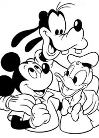 Fisă de colorat cu Donald duck de colorat p19