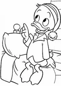 Fisă de colorat cu Donald duck de colorat p22