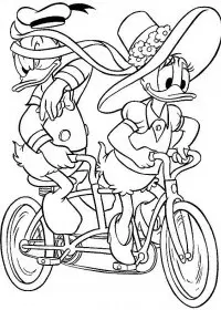 Fisă de colorat cu Donald duck de colorat p25