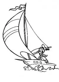 Fisă de colorat cu Donald duck de colorat p27