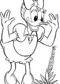 Fisă de colorat cu Donald duck de colorat p28