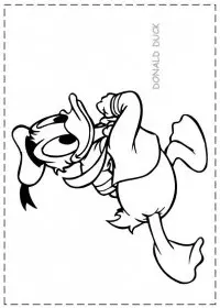 Fisă de colorat cu Donald duck de colorat p31