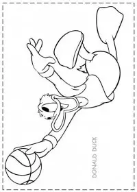 Fisă de colorat cu Donald duck de colorat p32