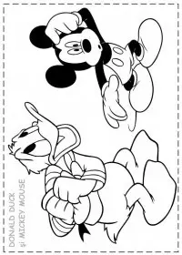 Fisă de colorat cu Donald duck de colorat p33