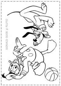 Fisă de colorat cu Donald duck de colorat p35