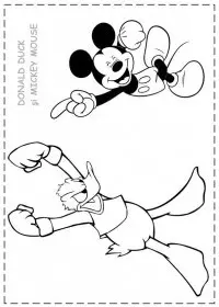 Fisă de colorat cu Donald duck de colorat p36