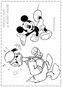Fisă de colorat cu Donald duck de colorat p37