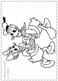 Fisă de colorat cu Donald duck de colorat p40