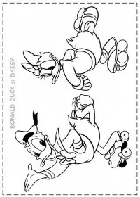 Fisă de colorat cu Donald duck de colorat p42