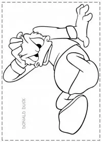 Fisă de colorat cu Donald duck de colorat p44