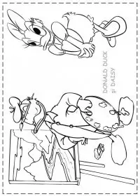 Fisă de colorat cu Donald duck de colorat p48