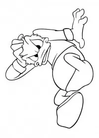 Fisă de colorat cu Donald duck de colorat p49