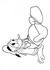 Fisă de colorat cu Donald duck de colorat p50
