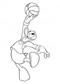 Fisă de colorat cu Donald duck de colorat p51