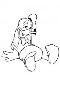 Fisă de colorat cu Donald duck de colorat p54